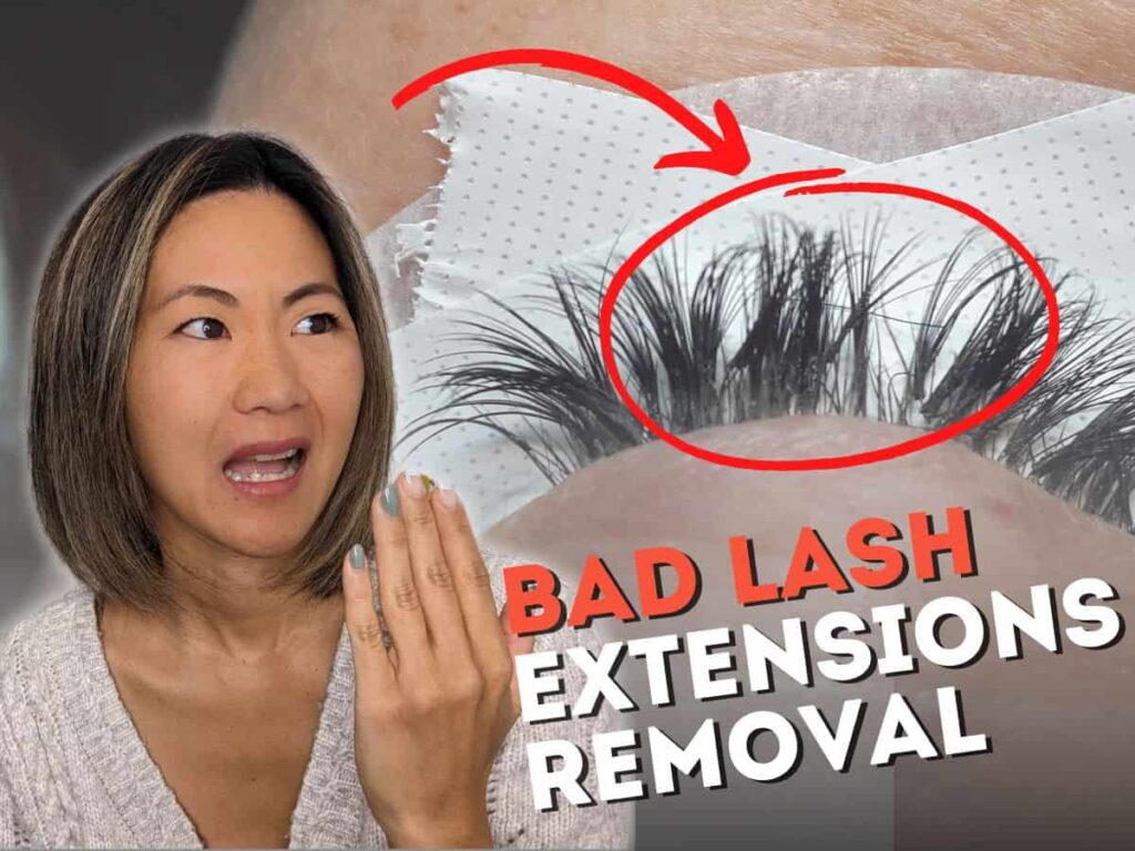I Removed The Damaging Bad Lash Extensions. See How.